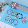 12Pcs 12 Color Polymer Clay Heishi Surfer Stretch Bracelets Set BJEW-SW00123-3