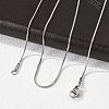 Tarnish Resistant 304 Stainless Steel Snake Chain Necklaces NJEW-F112-39-2