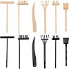  2Sets 2 Colors Plastic Mini Zen Garden Rake DIY-NB0006-91-1