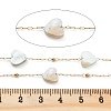 Handmade Heart Natural Shell Beaded Chains CHS-P019-05G-2