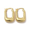 Rack Plating Brass Rectangle Thick Hoop Earrings for Women X-EJEW-F288-05G-1