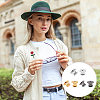 60PCS 3 Colors Alloy Brooch Base Settings PALLOY-FG0004-41-7