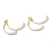 Alloy Enamel Stud Earrings EJEW-A047-02A-1