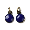 Brass Ename Charms KK-H487-22AB-03-1