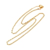 Brass Oval Link Chain Necklaces NJEW-H053-01A-G02-4