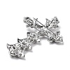 Cross Alloy Rhinestone Brooch Pins LS-JEWB-Z034-06P-01-3