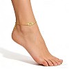 304 Stainless Steel Rhombus with Star and Sun Link Anklets for Unisex WG9D81D-02-1