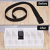 6 Grids PVC Belt Storage Box CON-WH0099-29-4