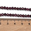 Natural Garnet Beads Strands X-G-B168-A05-4mm-5