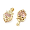Brass Micro Pave Cubic Zirconia Pendants KK-F930-27A-G-2