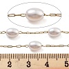 Handmade Oval ABS Imitation Pearl Beaded Chains CHS-P019-09B-G-2