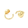 Round Brass Cuff Earrings EJEW-A113-02G-2