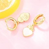 Valentine's Day Brass Hoop Earrings EJEW-Z164-11G-01-2