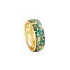 Brass Micro Pave Cubic Zirconia Finger Rings FS-WGFDCA6-08-3