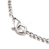 Best Friends Alloy Pendant Necklaces NJEW-K124-02B-P-8