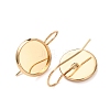 Brass Earring Hooks KK-H298-03G-3