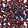 80Pcs Half Rainbow Plated Glass Beads EGLA-TA0013-04B-4