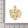 Brass Micro Pave Cubic Zirconia Pendants KK-U047-04G-3