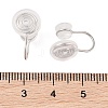 Brass with Silicone Clip-on Earring Findings KK-N256-15P-3