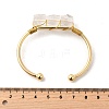Natural Mixed Stone Beads Cuff Bangles for Women BJEW-Q035-01G-3