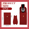 Rectangle Velvet Single Watch Storage Bag with Flip Cover ABAG-WH0038-59-2