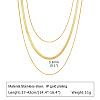 Stainless Steel 3 Layer Necklaces PW-WGEABAF-01-2