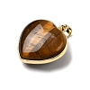Natural Tiger Eye Pendants G-B149-10G-10-2