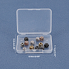 Rack Plating Brass Cubic Zirconia Beads ZIRC-FH0001-01-7