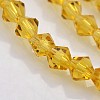 Bicone Glass Beads Strands X-EGLA-P016-4mm-07-3