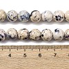 Natural Dyed Marble Beads Strands G-P593-8mm-02-5