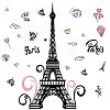 Translucent PVC Self Adhesive Wall Stickers STIC-WH0014-001-2