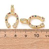 Brass Micro Pave Colorful Cubic Zirconia Pendants KK-A304-28B-G-2