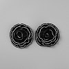 Flower Polyester Shoe Decoration AJEW-WH0348-632-1
