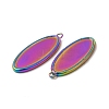 Ion Plating(IP) 304 Stainless Steel Pendant Cabochons Settings STAS-A070-45MC-2