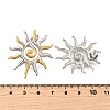 304 Stainless Steel Two Tone Stud Earrings EJEW-R031-01GP-4