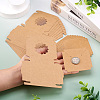 Square Kraft Paper Jewelry Storage Boxes CON-TAC0001-04A-5