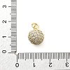 Brass Micro Pave Cubic Zirconia Pendants KK-Q029-02F-G-3