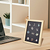 Wood & Plastic Rectangle Photo Frame Stand DJEW-WH0072-13C-03-6