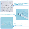 3Pcs 3 Sizes Square Acrylic Jewelry Display Pedestals ODIS-WH0038-170A-4