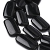 Natural Black Stone Beads Strands G-L650-C01-01-4