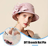 30Pcs Brass Brooch Findings KK-CA0003-77-6