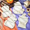 4 Bags 4 Styles Halloween Unfinished Wood Photo Frames WOOD-CJ0002-63-5
