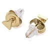 Ion Plating(IP) 304 Stainless Steel Stud Earrings for Women EJEW-B109-04A-G-2