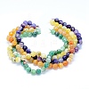 Faceted Natural Agate Beads Strands G-F559-05-12mm-2