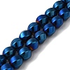 Electroplated Synthetic Magnetic Hematite Beads Strands G-I364-J01-08-1