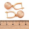 Brass Shimmer Hoop Earrings EJEW-K300-29G-5