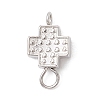 Alloy Cross Connector Charms PALLOY-JF04057-3