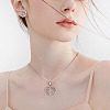 Kissitty 6 Sets 6 Style Valentine's Day Heart Jewelry Set SJEW-KS0001-01-13