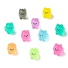 40Pcs 8 Colors Luminous Dog Miniature Ornaments DJEW-CJZ0001-004-8