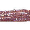 Baking Painted Glass Beads Strands DGLA-F002-05E-1